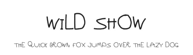 Wild Show by Font Bureau — Script Handwritten Font