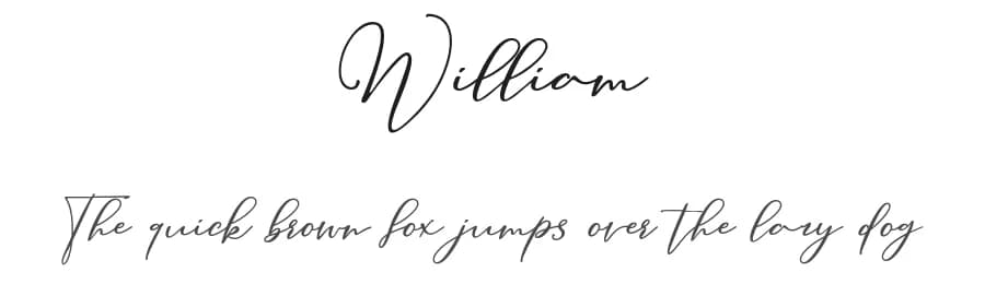 William by Aqeela Studio — Script Handwritten Font