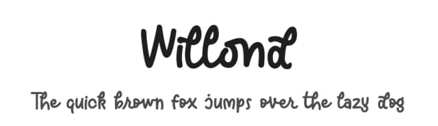 Willond by Zeenesia Studio — Script Handwritten Font