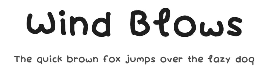 Wind Blows by Kiky Dwi Agustina — Script Handwritten Font