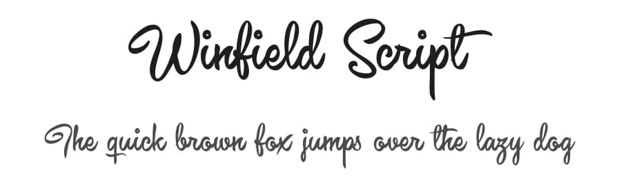Winfield Script by Måns Grebäck — Script Handwritten Font
