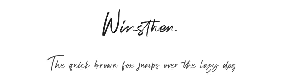 Winsthen by StringLabs Creative Studio — Script Handwritten Font
