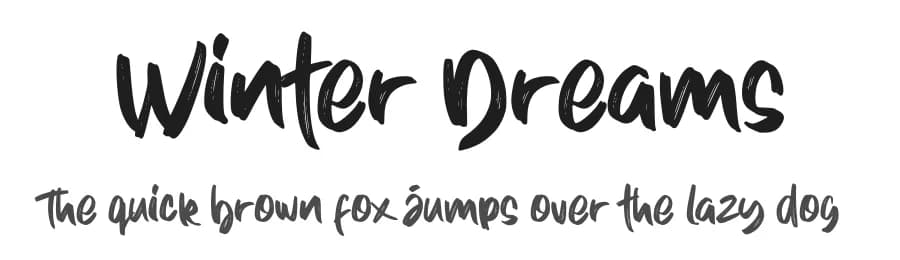 Winter Dreams by Figuree Studio — Script Handwritten Font