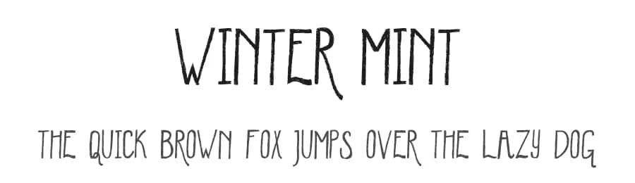 Winter Mint by Skyhaven Fonts β Script Handwritten Font