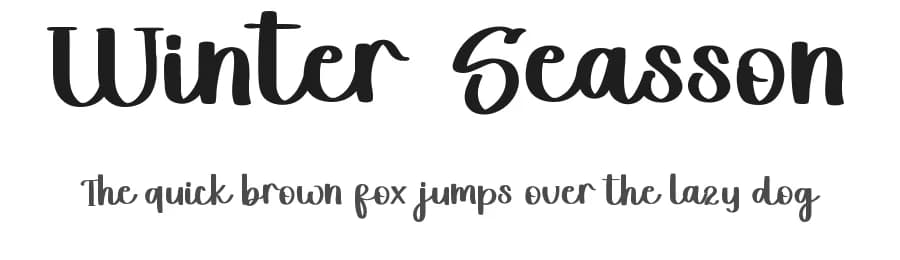 Winter Seasson by FreshtypeINK — Script Handwritten Font