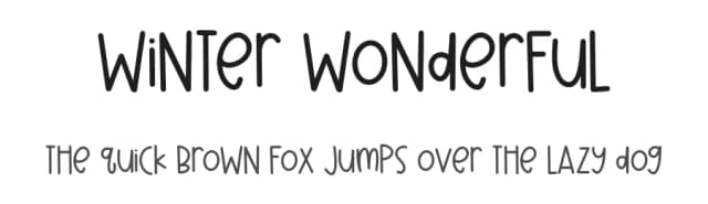 Winter Wonderful by Font Bundles — Script Handwritten Font