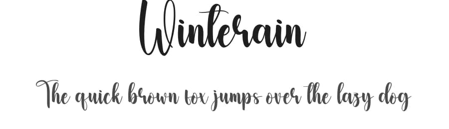 Winterain by Scratchones — Script Handwritten Font