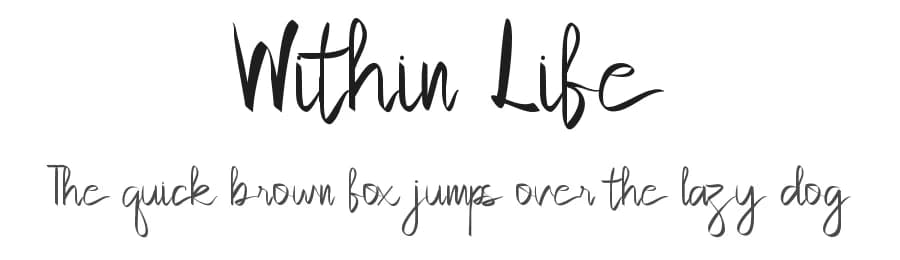 Within Life by Edric Studio — Script Handwritten Font