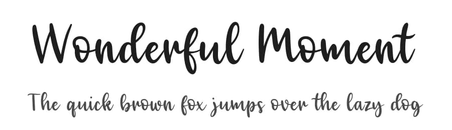 Wonderful Moment by Maria Feliz Studio — Script Handwritten Font