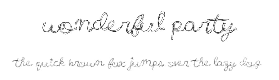 Wonderful Party by Xerographer Fonts — Script Handwritten Font