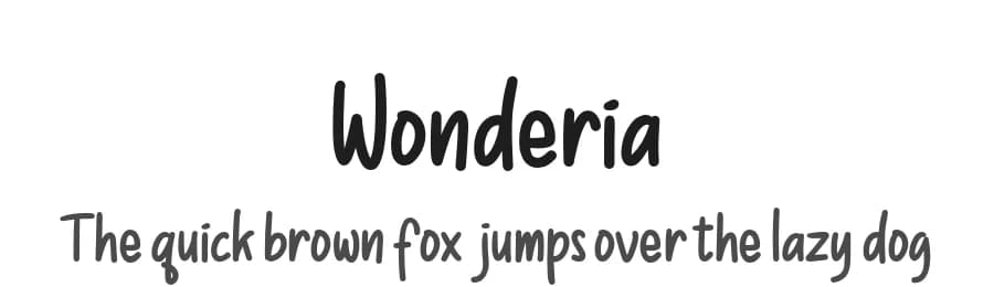 Wonderia by Almeera Studio — Script Handwritten Font