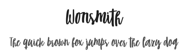 Wonsmith by Katsia Jazwinska — Script Handwritten Font