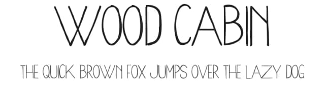 Wood Cabin by Jake Luedecke — Script Handwritten Font