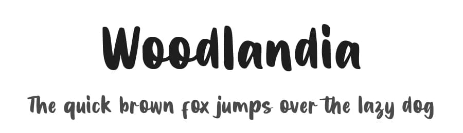 Woodlandia by Alpaprana Studio — Script Handwritten Font