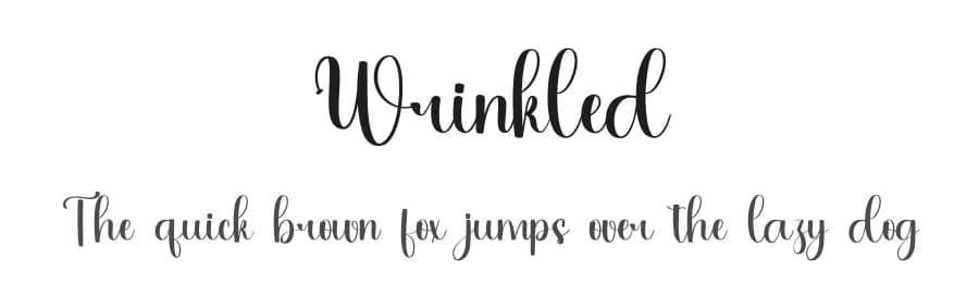 Wrinkled by PiPi Creative STUDIO — Script Handwritten Font