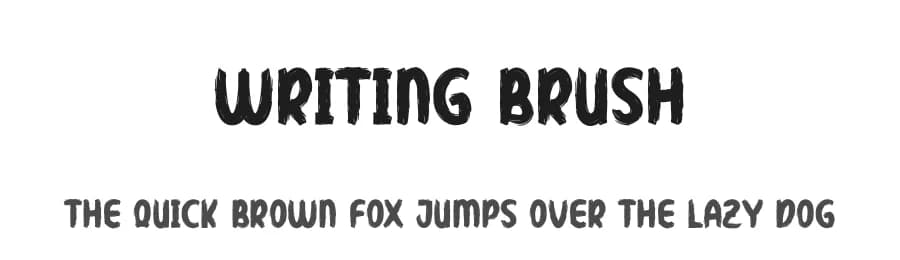 Writing Brush by Andi Moz — Script Handwritten Font