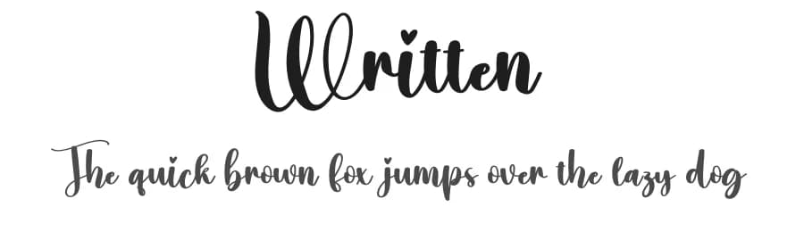 Written by Scratchones — Script Handwritten Font