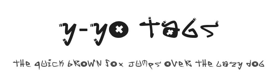Y-Yo Tags by Giangiuseppe Vedele — Script Handwritten Font