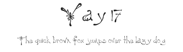 Yay 17 by Deb Kerkhof — Script Handwritten Font