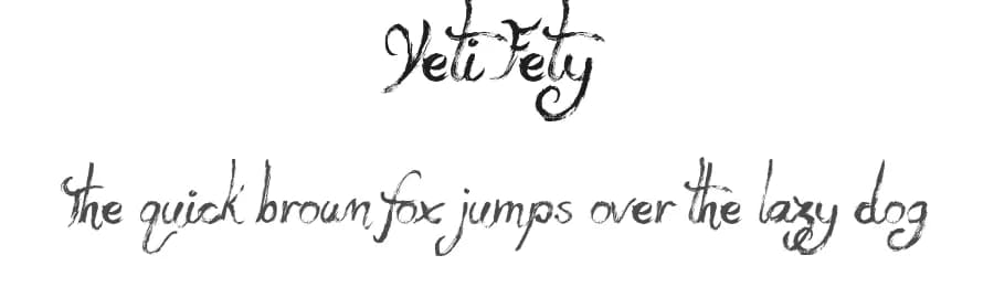 Yeti Fety by JSH creates — Script Handwritten Font