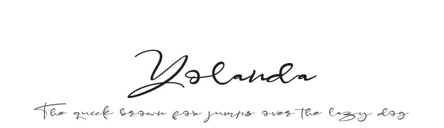 Yolanda by Letterara — Script Handwritten Font
