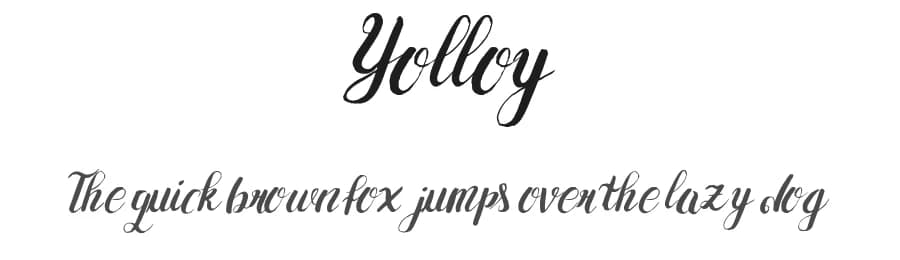 Yolloy by Leonard Posavec - LeoSupply.co — Script Handwritten Font