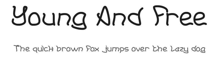 Young And Free by weknow — Script Handwritten Font