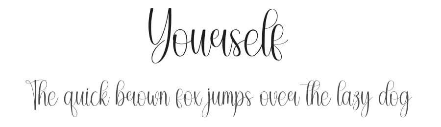 Yourself by Andi Moz — Script Handwritten Font