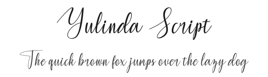 Yulinda Script by mightype — Script Handwritten Font