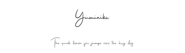 Yuminika by Youthlabs Studio — Script Handwritten Font
