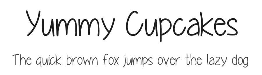 Yummy Cupcakes by Vanessa Bays — Script Handwritten Font