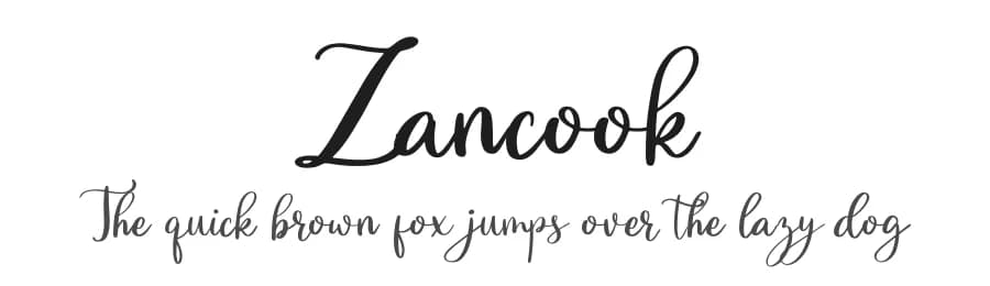 Zancook by Gagegostyle — Script Handwritten Font