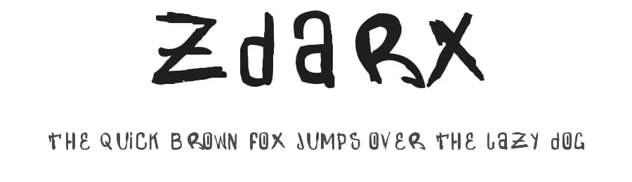Zdarx by Zdarx β Script Handwritten Font