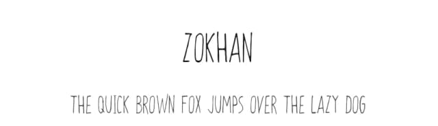 Zokhan by Roman Paslavskiy — Script Handwritten Font