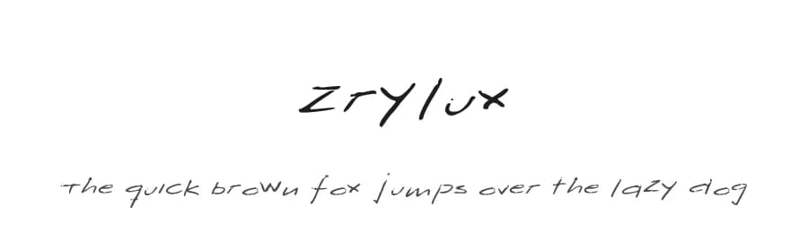 Zrylux by Albert Vives — Script Handwritten Font