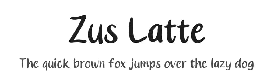 Zus Latte by Tigadestd — Script Handwritten Font