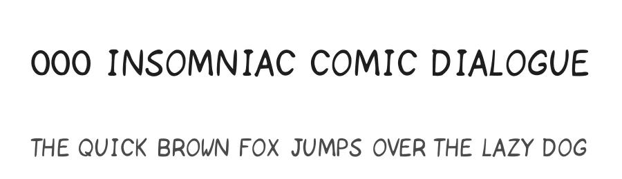 000 Insomniac Comic Dialogue