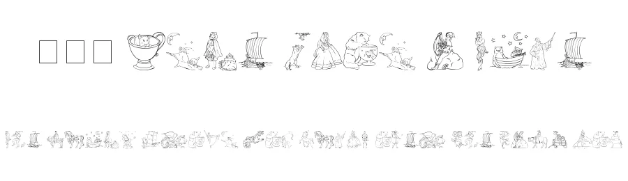 001 Once Upon a Time by Yellowyellow — Dingbats Font