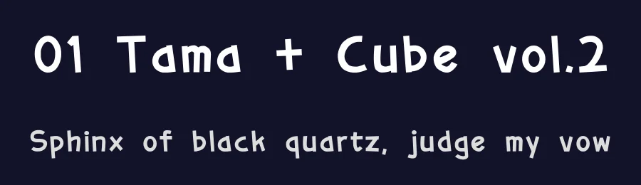01 Tama + Cube vol.2 by TamaFactory — Decorative Font — thumbnail 2