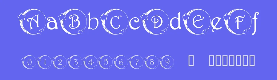 101! Star Lit by Nght Place — Decorative Font — thumbnail 3