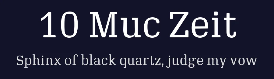 10 Muc Zeit by Filip Zajac — Serif Font — thumbnail 2