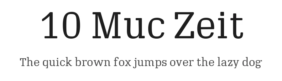 10 Muc Zeit