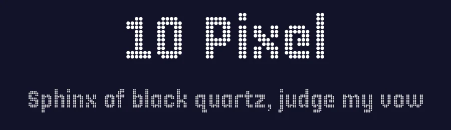 10 Pixel by MagicType — Display Font — thumbnail 2