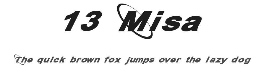 13 Misa by Zane Townsend — Display Font
