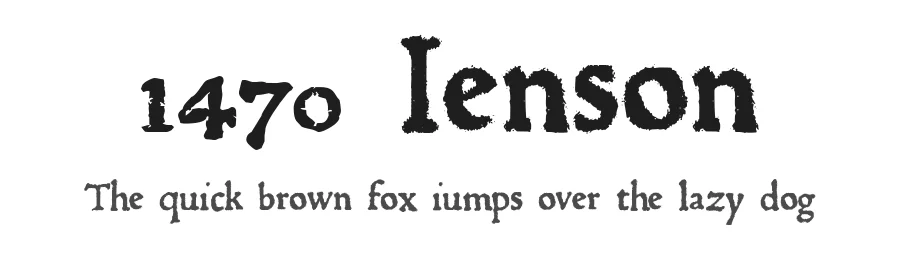 1470 Jenson by GLC Foundry — Decorative Font