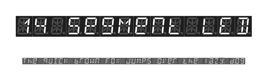 14 Segment LED by Anthony Robinson — Display Font