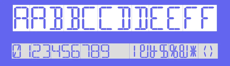 16 Segments by ThorType — Display Font — thumbnail 3
