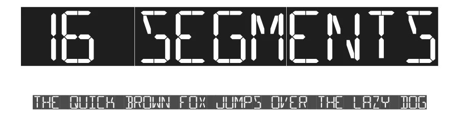 16 Segments by ThorType — Display Font