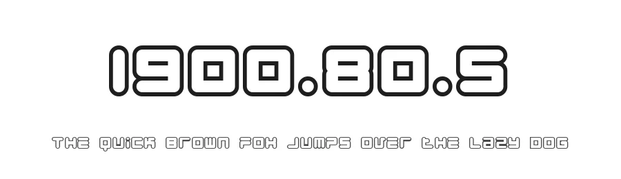 1900.80.5 by dustBUST — Display Font