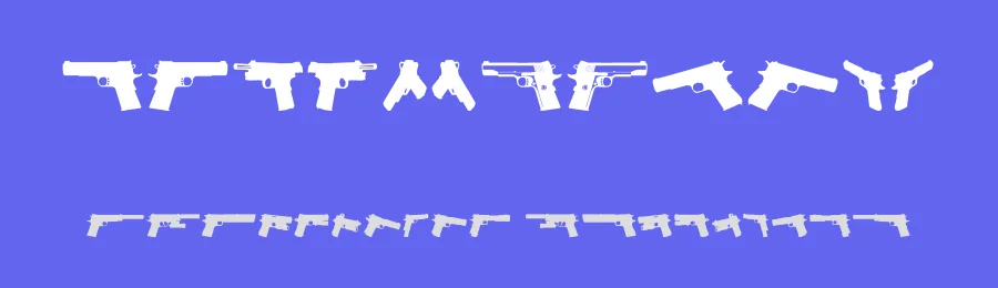 1911's by Iconian Fonts — Dingbats Font — thumbnail 3